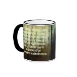 Grungy Serenity Prayer in French Mug