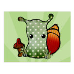 Grungy Snail Postcard