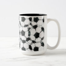 GRUNGY SOCCER BALLS COFFEE MUG