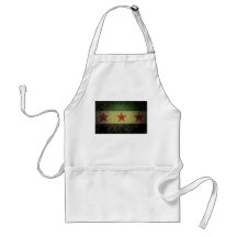 Grungy Syria Flag Apron