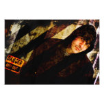 Grungy Tough Textured Photo Print