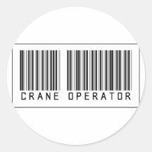 Grutier de code barres autocollant rond