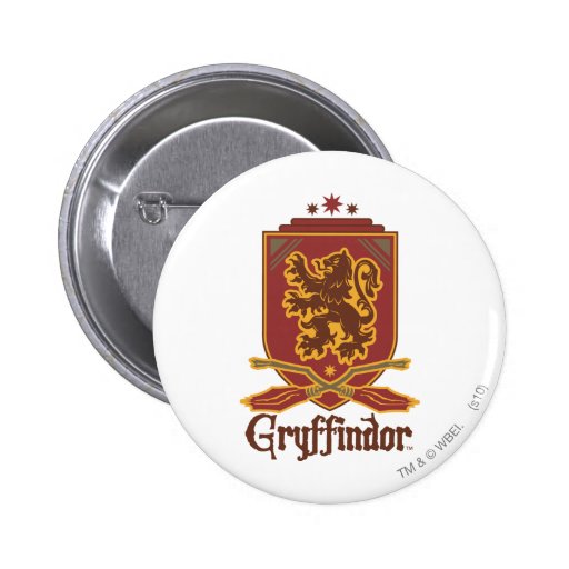 Gryffindor Quidditch Badge Button