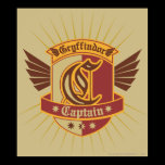 Gryffindor Quidditch Captain Emblem posters