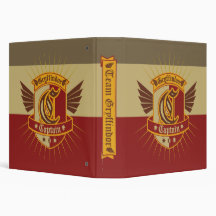 Gryffindor Quidditch Captain Emblem Vinyl Binder