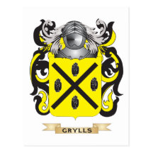 Grylls Coat of Arms (Family Crest) Postcards