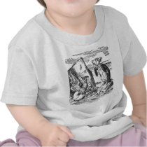 Gryphon, Alice  and Mock Turtle t-shirts
