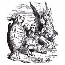Gryphon, Alice  and Mock Turtle t-shirts