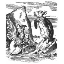 Gryphon, Alice  and Mock Turtle t-shirts