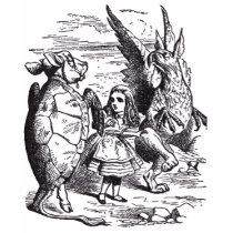 Gryphon, Alice  and Mock Turtle t-shirts