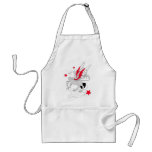 Gryphon Red And White Apron