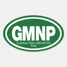 Guadalupe Mountains National Park Oval Stickers