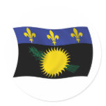Guadeloupe Flag Sticker