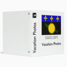 Guadeloupe flag with name binders