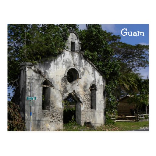 Guam Baptist Church Ruins Post Cards