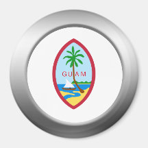 Guam Coat of Arms Fridge Magnets