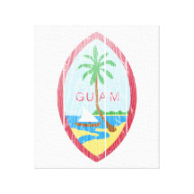 Guam Coat Of Arms Gallery Wrapped Canvas