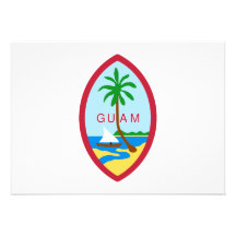 Guam Coat of Arms Personalized Invite
