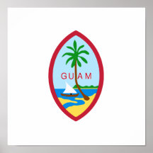 Guam Coat of Arms Poster