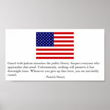 Guard Public Liberty -Patrick Henry Posters
