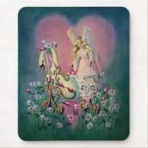 GUARDIAN ANGEL by SHARON SHARPE Mouse Pads