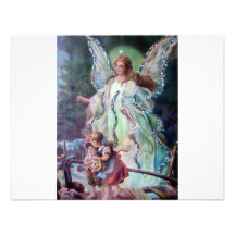 GUARDIAN ANGEL c. 1900 Announcement