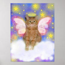 Guardian Angel of Cats Print