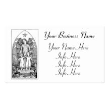 Guardian Angel Protecting Children Business Card Template