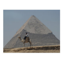 Guarding the pyramids postcard