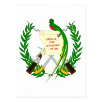 Guatemala Coat of Arms Postcard postcards