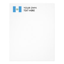 Guatemala Flag Customized Letterhead