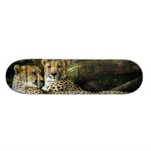 Guépards Lounging la grunge Skateboards Personnalisables