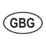 Guernsey "CBG" Oval Stickers