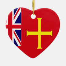 Guernsey UK Flag ornament