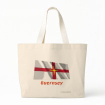 Guernsey Waving Flag with Name Tote Bag
