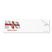 Guernsey Waving Flag with Name