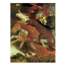 Guerre par Arnold Bocklin Cartes Postales