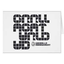 Guerrilla Management Logo 4 Greeting Cards