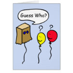 Guess Who, Balloon People Secret Pal Greeting Card