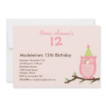 Guess Whooo? Girl Birthday Party Invitation
