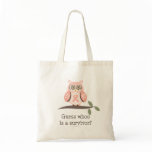 GuessWhooSurvivorPinkRibbon Canvas Bag