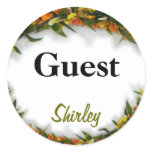 Guest speaker  Name tag sticker template