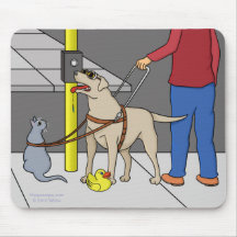 Guide Dog Guide (A Visual Gag) Mousepad