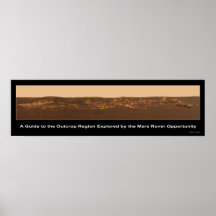 Guide to Rock Outcrop Near Mars Rover Opportunity Posters