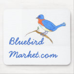 Guilde MousePad d'artisan d'oiseau bleu Tapis De Souris