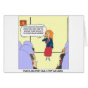 Guilt Trip Airlines Funny Carrtoon Gifts & Tees cards