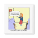 Guilt Trip Airlines Funny Carrtoon Gifts & Tees magnets