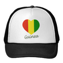 Guinea Flag Heart Trucker Hat