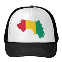 Guinea Flag Map GN Trucker Hat