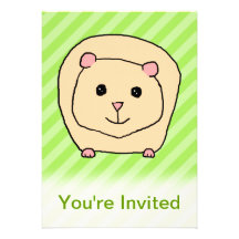 Guinea Pig, Cartoon Animal. Announcements